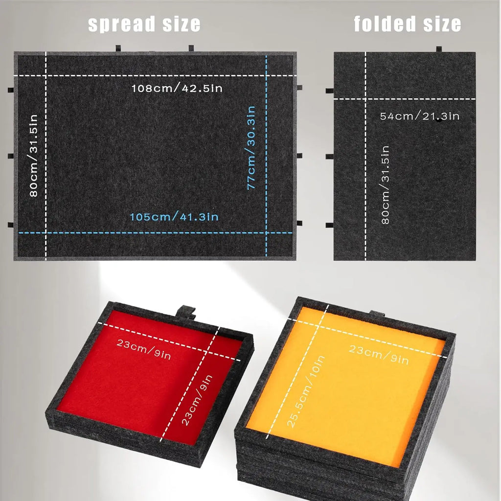 2000 Piece Tilting & Foldable Puzzle Board with 8 Colored Drawers & Cover