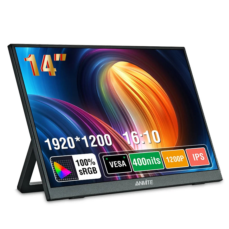14 Inch Portable Touch Screen Monitor Non touch optional