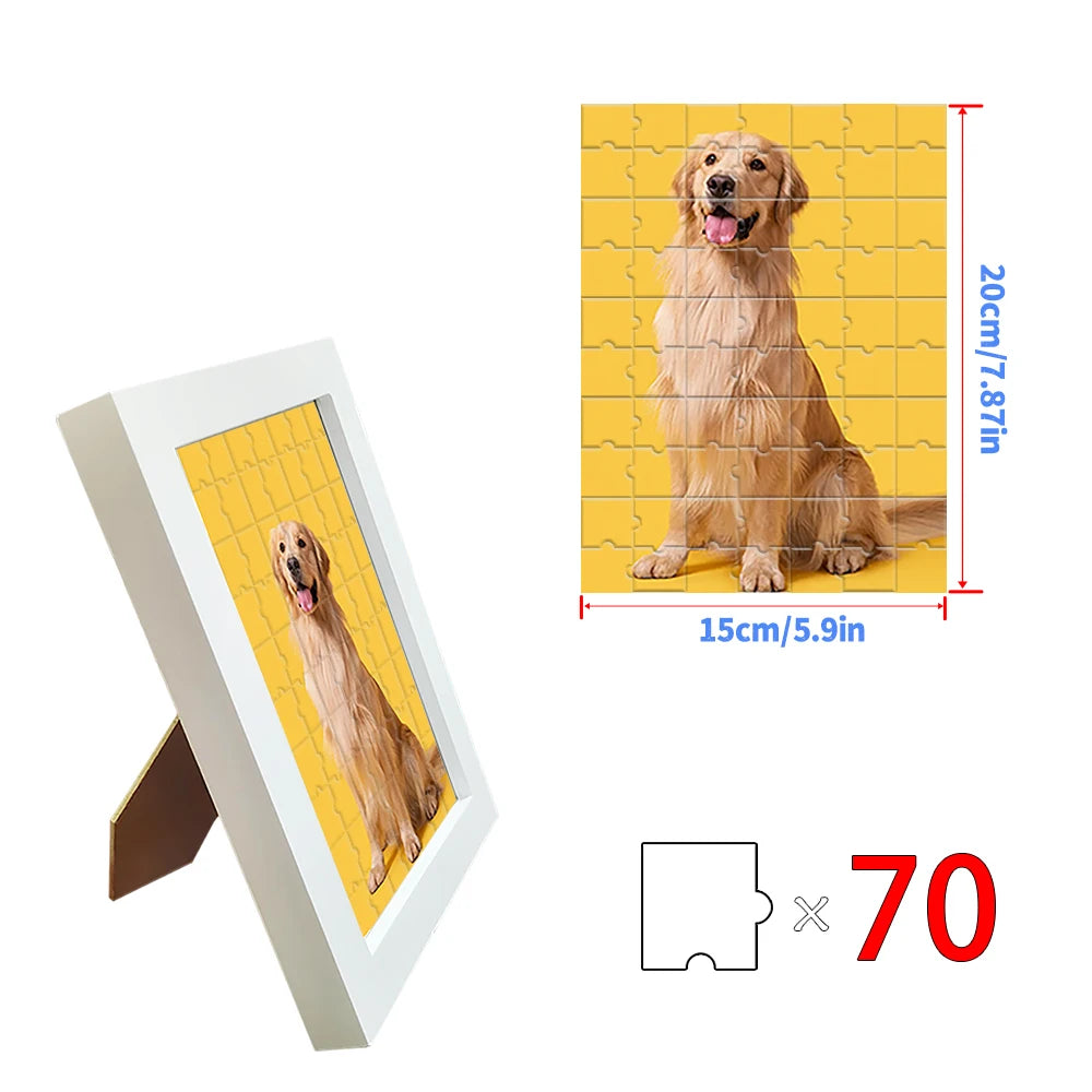 HMSTOCK Custom Photo Puzzle with/without Frame