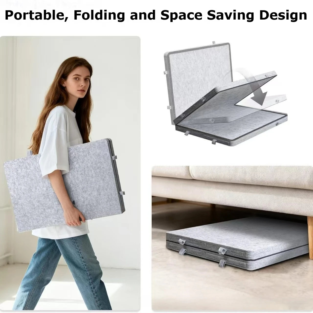 1000/1500pcs Puzzle Board with Stand Lid 6 Colored Drawers Foldable and Portable