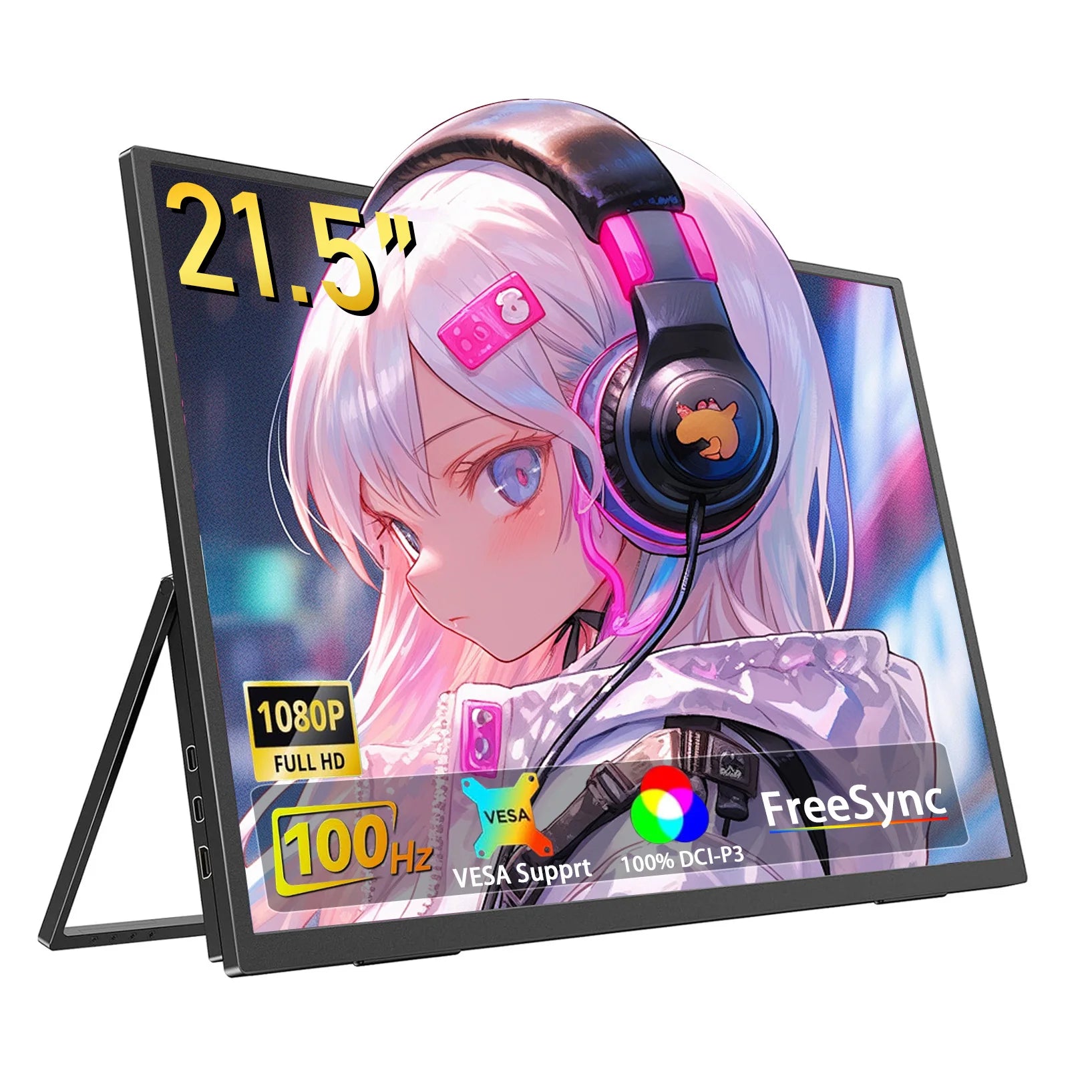 Portable Monitors 21.5/23.8/24.5 Inch 100sRGB Gaming phone Mobile Laptop Extender Second Screen