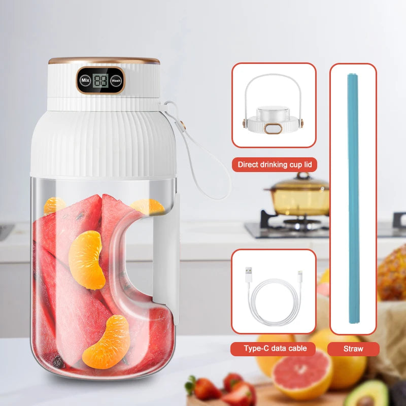 Portable Juicer Blender Fruit Juicer 1000ML USB Charging