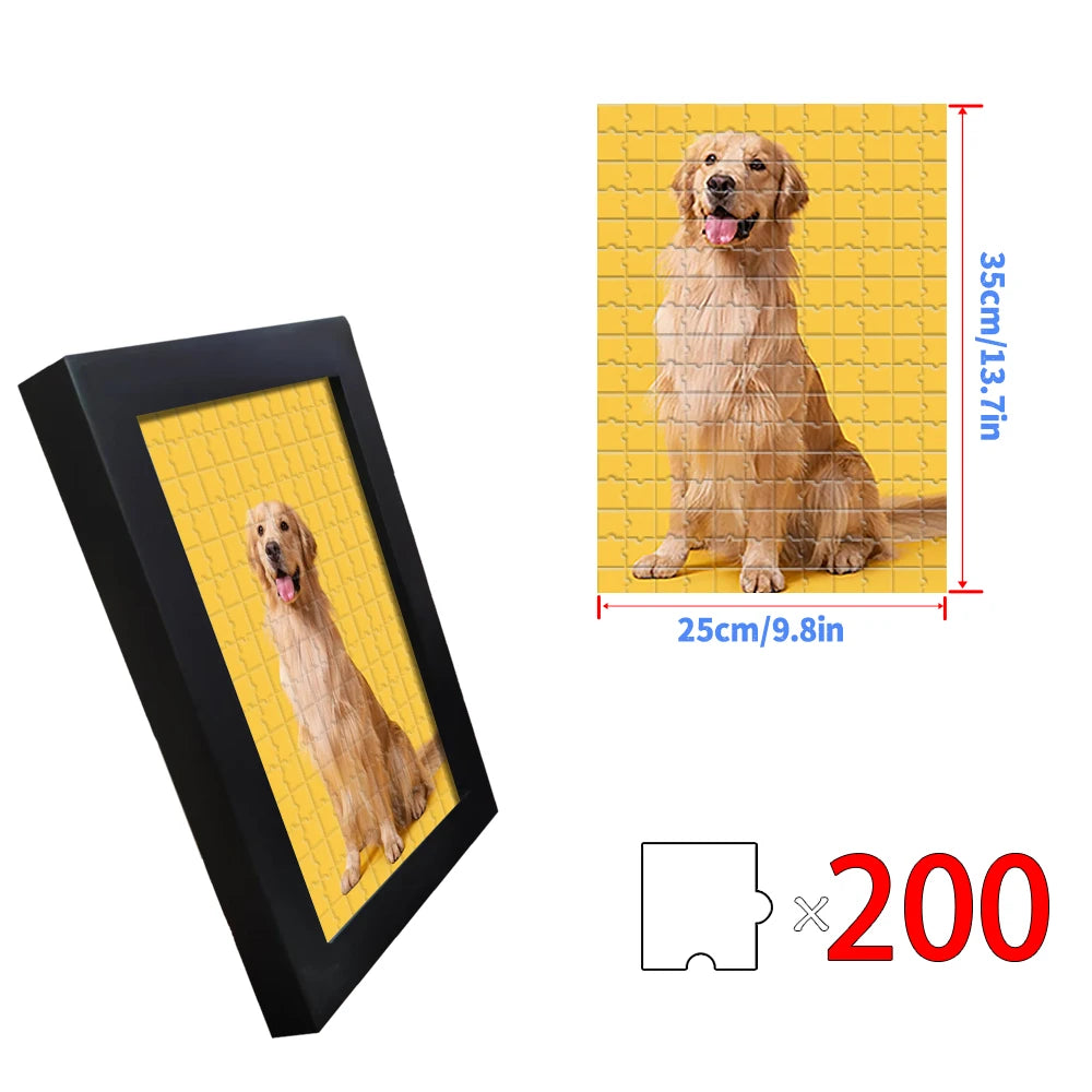 HMSTOCK Custom Photo Puzzle with/without Frame