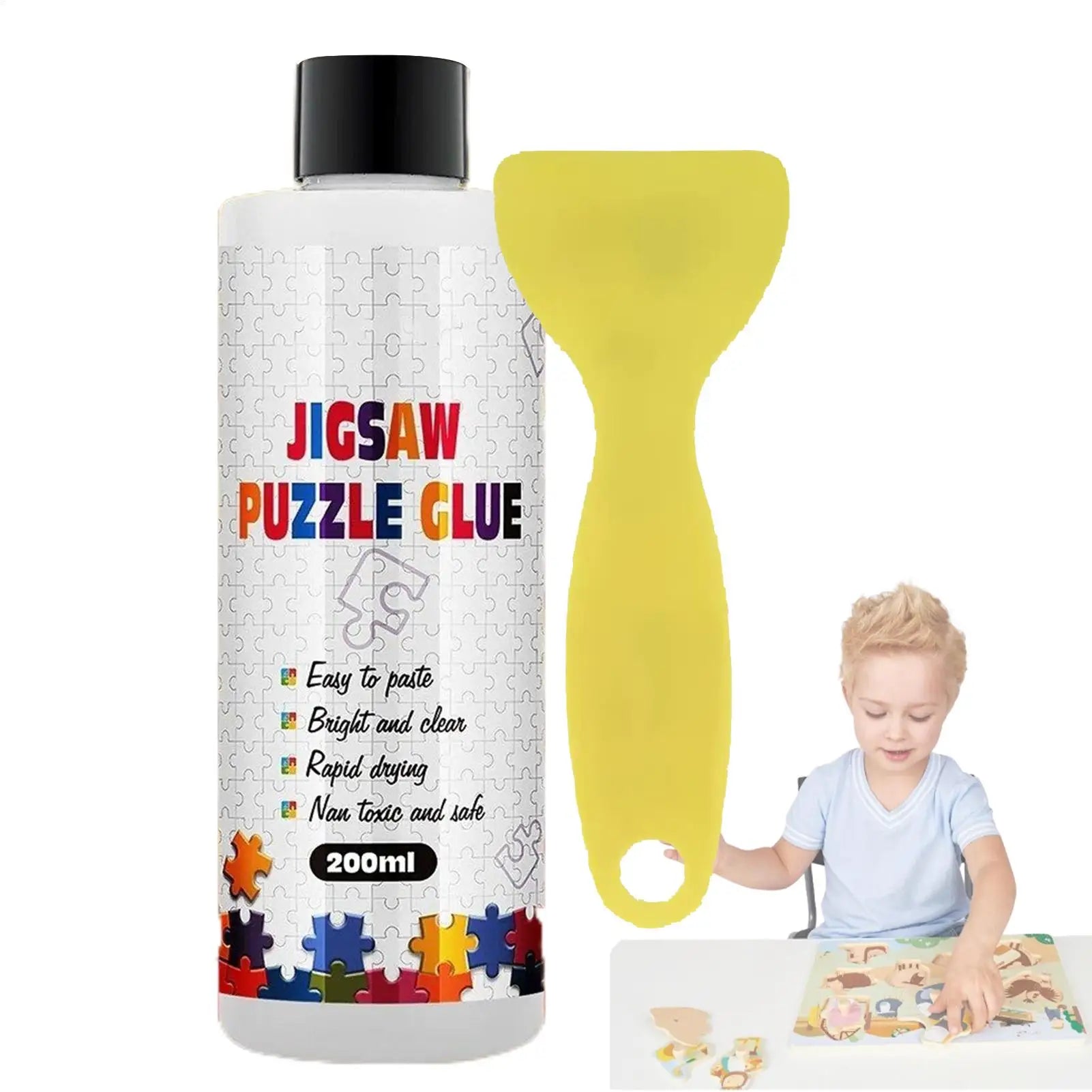 Puzzle glue special transparent glue for Quick Drying Clear Sealer With Applicator For Jigsaw Photo