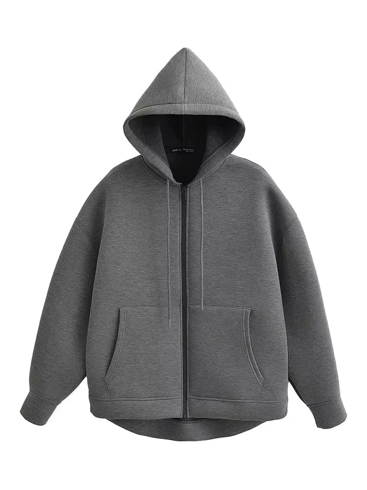 Women's Street Zipper Hoodi Oversized