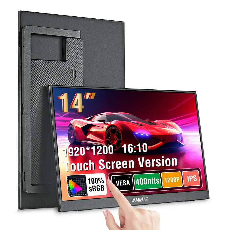 14 Inch Portable Touch Screen Monitor Non touch optional