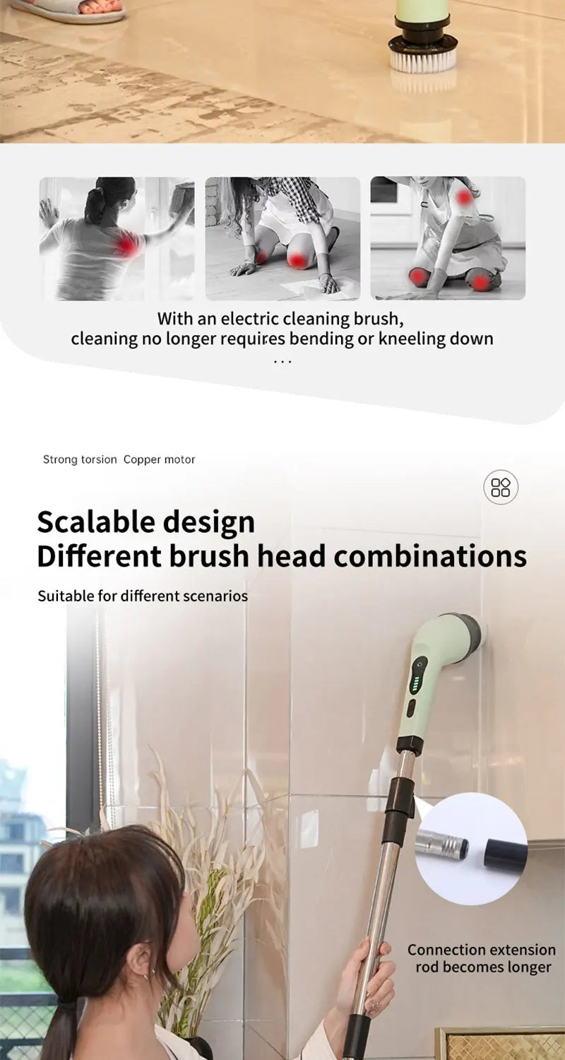 9 in 1 Electric Cleaning Brush