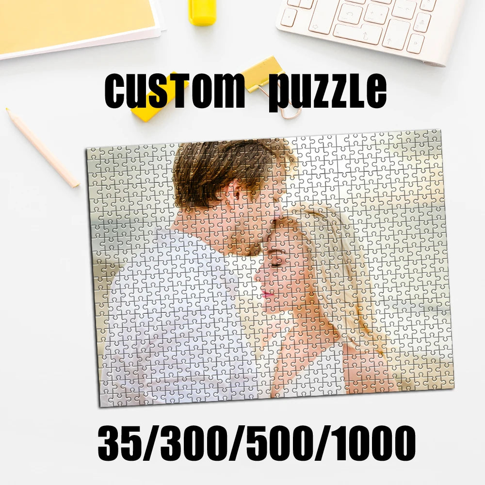 Personalized Custom Photo Puzzle Customize  300/500/1000 Pieces Jigsaw Puzzle