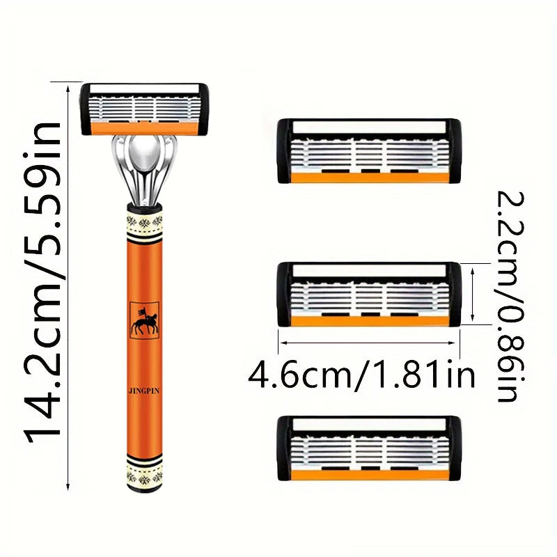 6 layer men's stainless steel Razor blade