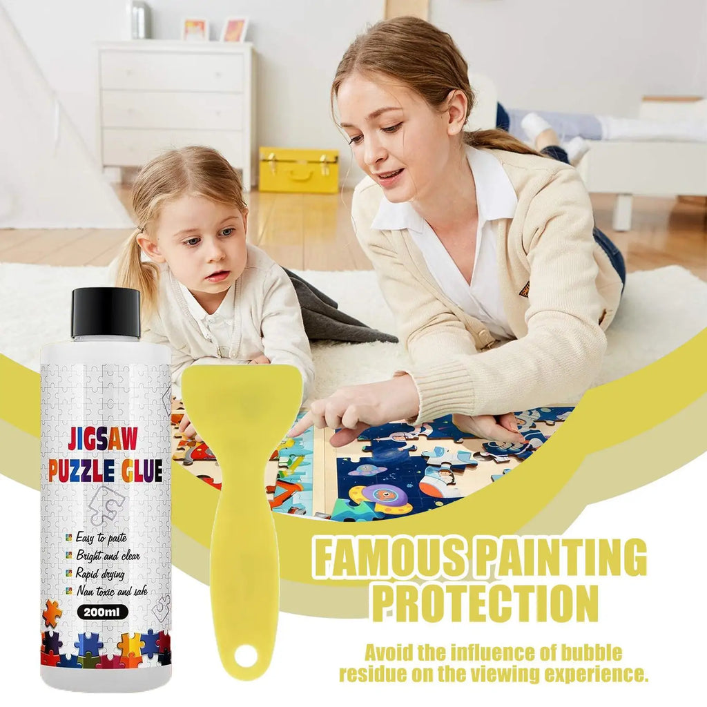 Puzzle glue special transparent glue for Quick Drying Clear Sealer With Applicator For Jigsaw Photo