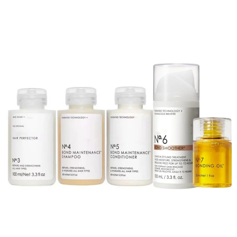 Hair Care Series Shine Hair Kit No.3,4, 5, 6,7 Hair Mask,Shampoo,Conditioner,Bonding Oil Sets To Clean, Hydrate & Control Frizz