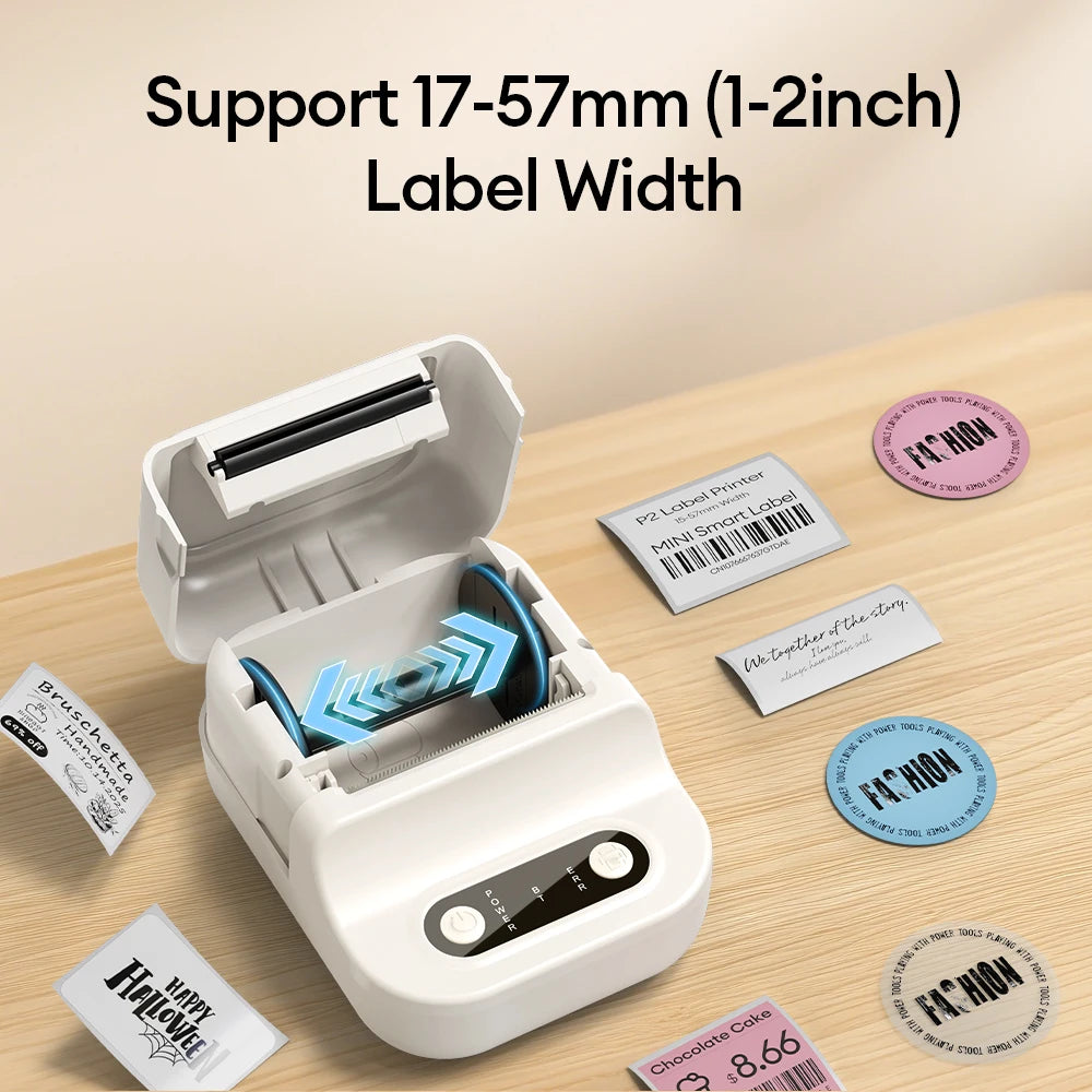 Mini Thermal Label Printer Self adhesive Paper & Inkless