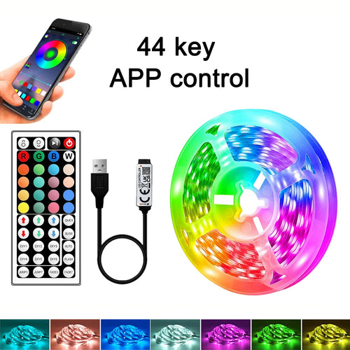 LED Strip Lights USB 5V Music Sync APP & 44Key Remote