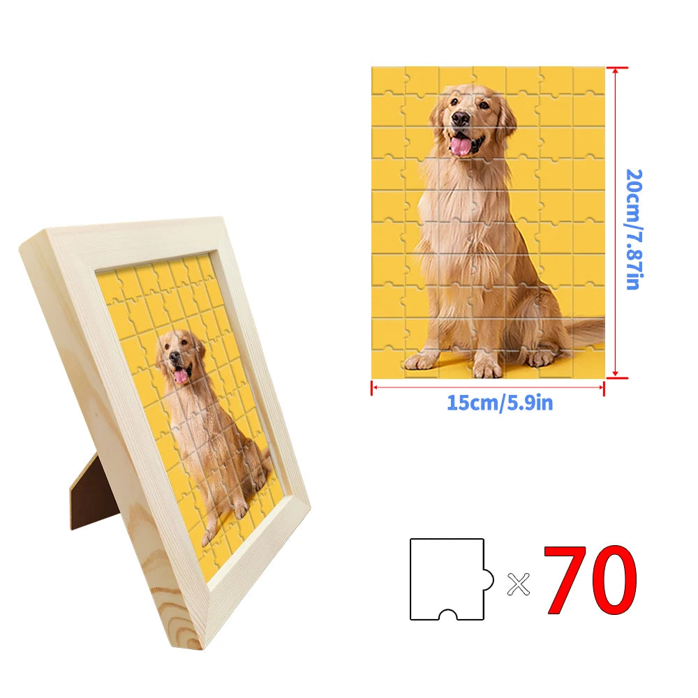 HMSTOCK Custom Photo Puzzle with/without Frame