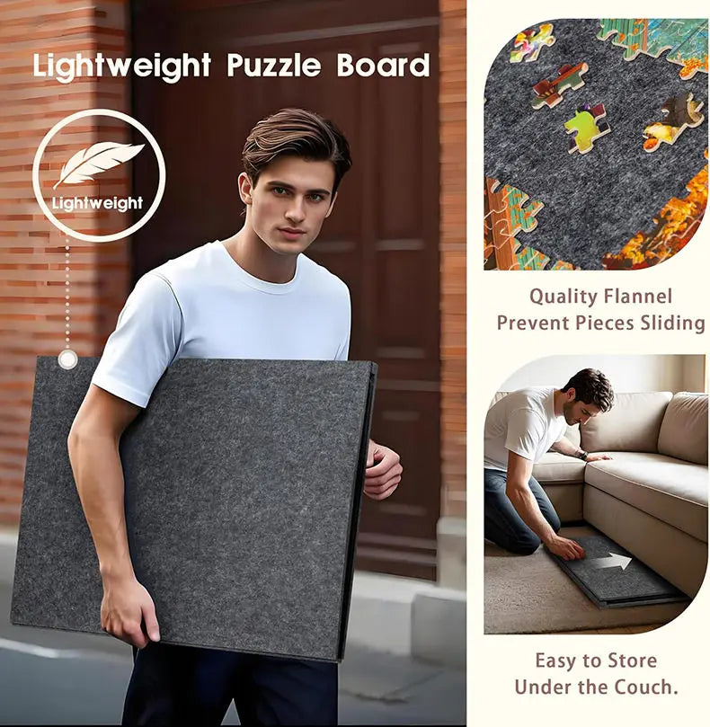 1000-1500pcs Puzzle Board with 6 Sliding Drawers