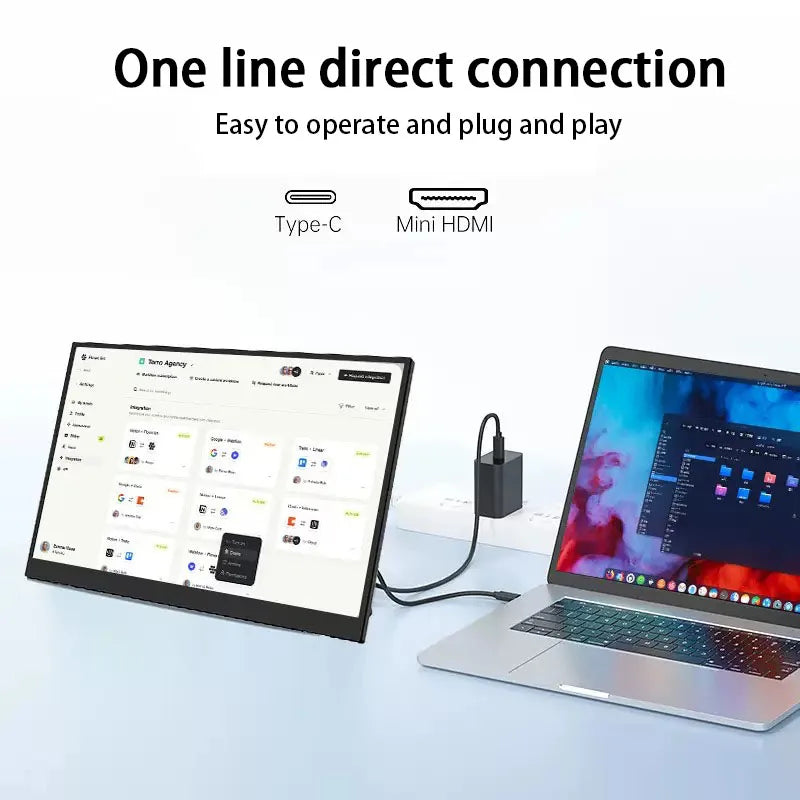 Portable Monitors 21.5/23.8/24.5 Inch 100sRGB Gaming phone Mobile Laptop Extender Second Screen