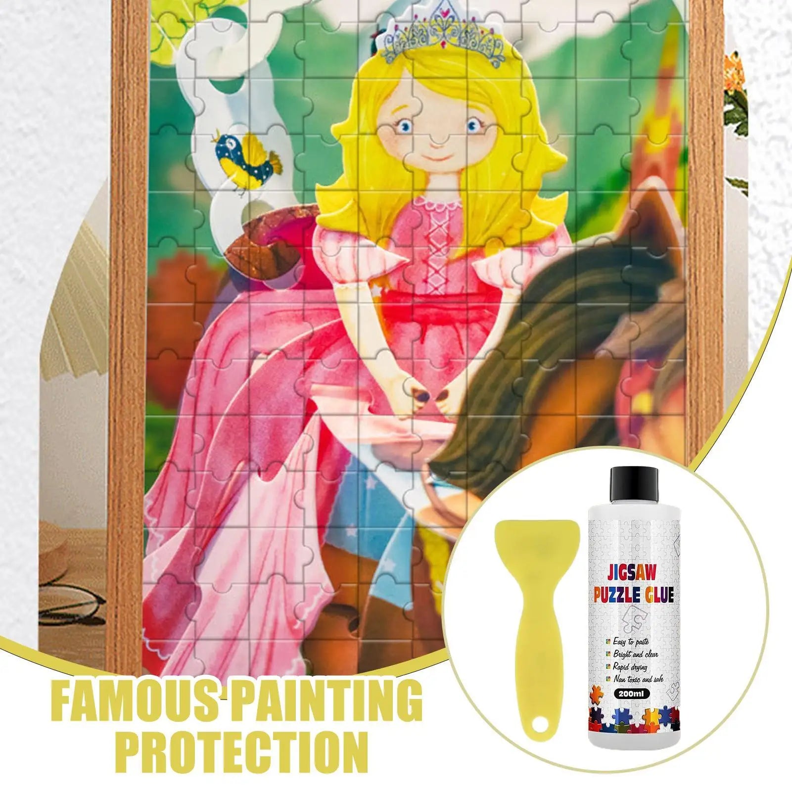 Puzzle glue special transparent glue for Quick Drying Clear Sealer With Applicator For Jigsaw Photo