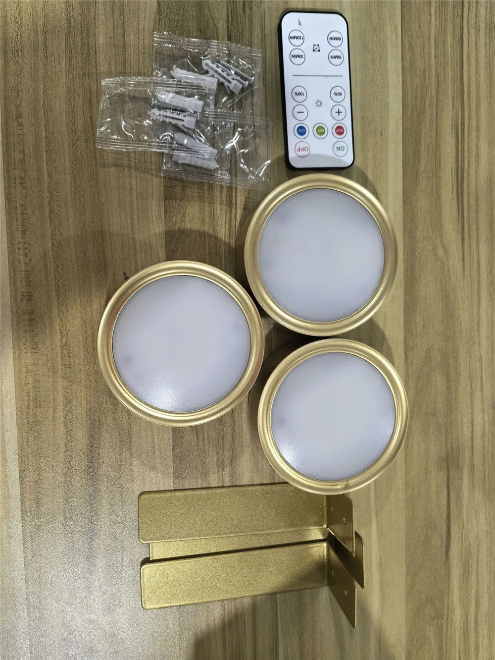 3 Color Wireless Wall Light Dimmable Led Spotlight Battery Powered Lamp Home Wall Lamp Led Lights