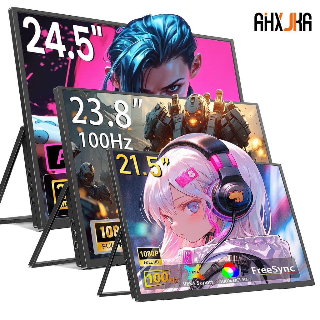 Portable Monitors 21.5/23.8/24.5 Inch 100sRGB Gaming phone Mobile Laptop Extender Second Screen
