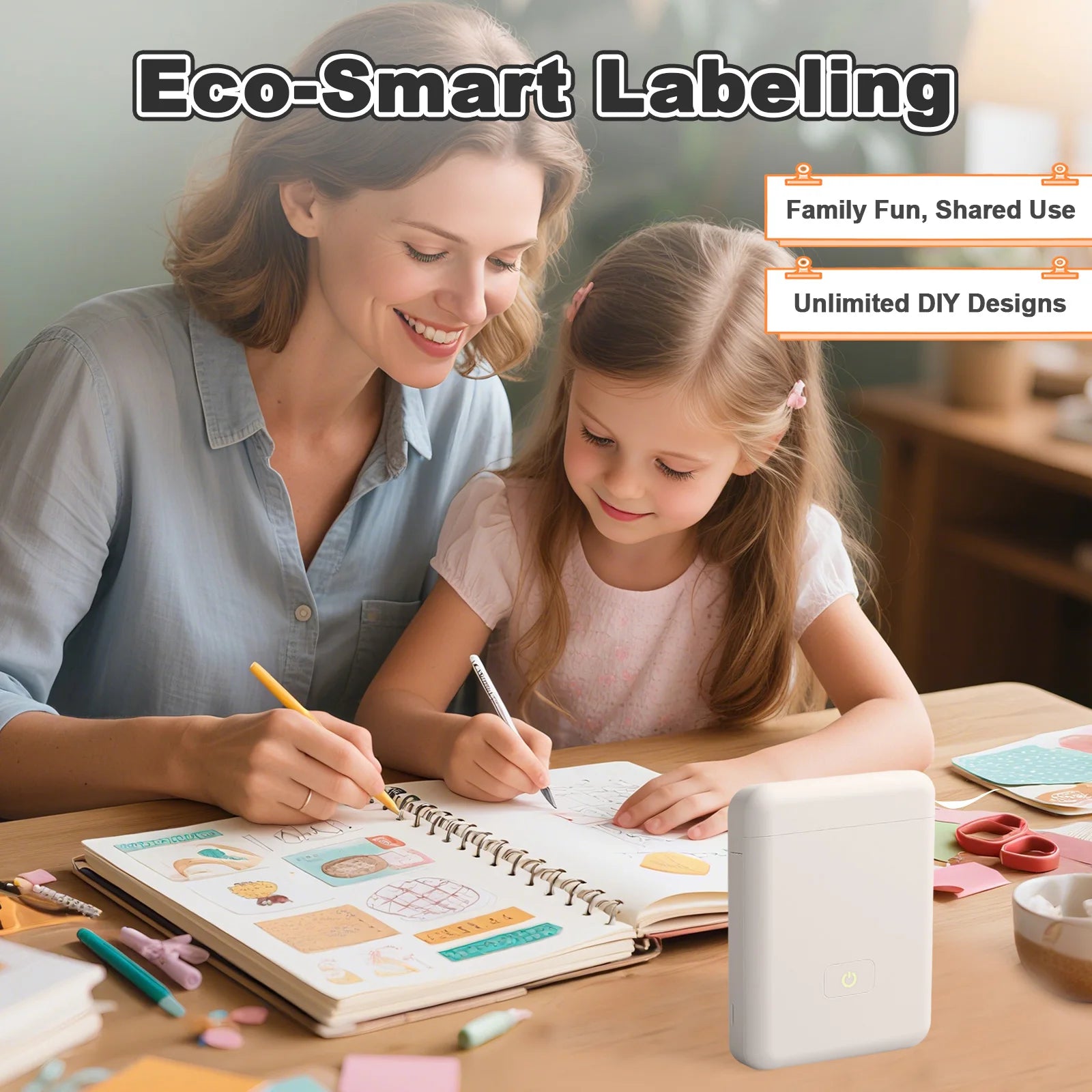 Mini Portable Thermal Label Maker Wireless Bluetooth Stickers Handheld Labeling Machine