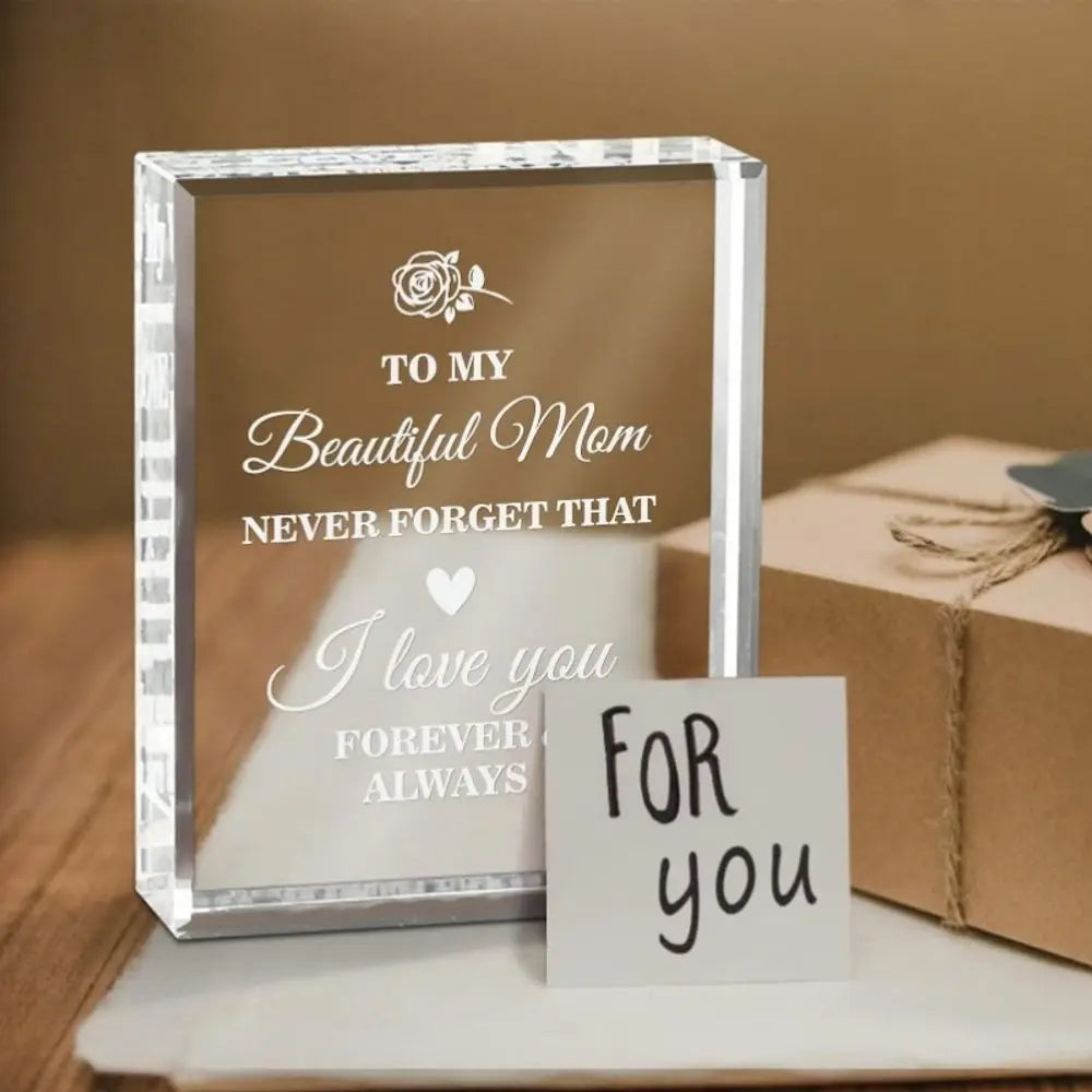 Personalized Crystal Mom Keepsake