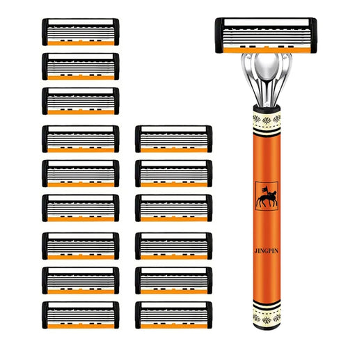 6 layer men's stainless steel Razor blade