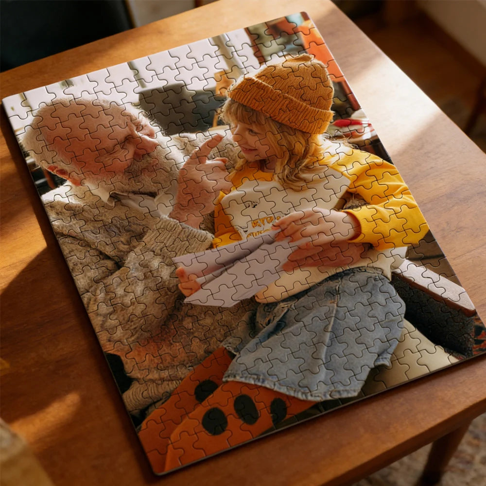 HMSTOCK Custom Photo Puzzle with/without Frame