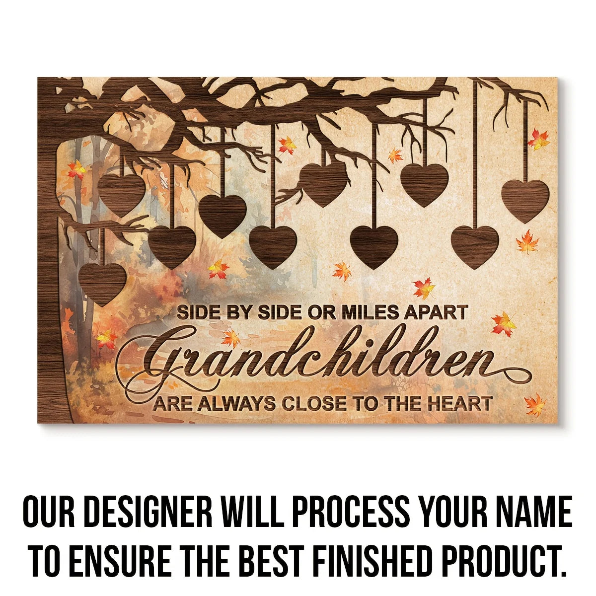 Personalized Family Tree Canvas Painting Custom Family Member Name Canvas Wall Art