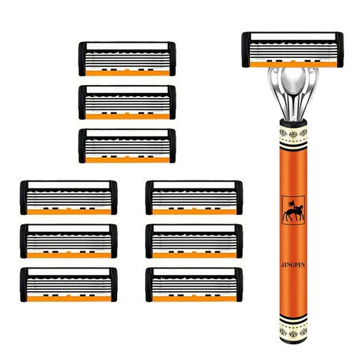 6 layer men's stainless steel Razor blade