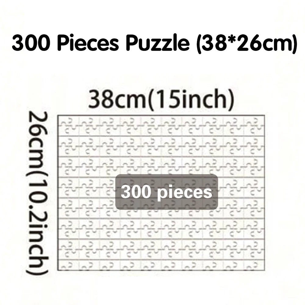 Personalized Custom Photo Puzzle Customize  300/500/1000 Pieces Jigsaw Puzzle