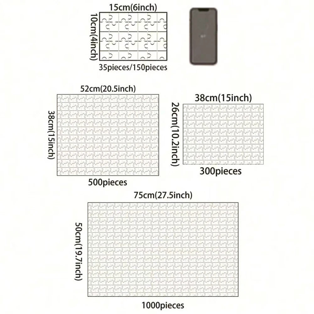 Personalized Custom Photo Puzzle Customize  300/500/1000 Pieces Jigsaw Puzzle
