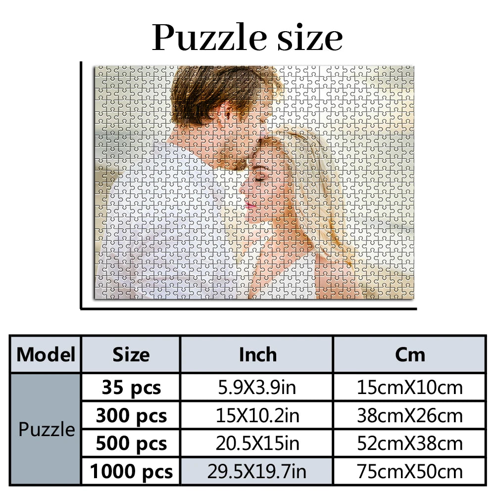 Personalized Custom Photo Puzzle Customize  300/500/1000 Pieces Jigsaw Puzzle