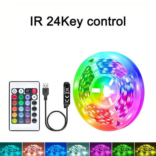 LED Strip Lights USB 5V Music Sync APP & 44Key Remote