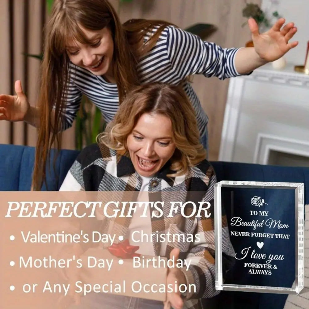 Personalized Crystal Mom Keepsake