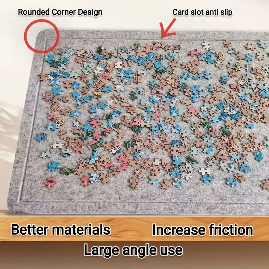 1000pcs Puzzle Board W/6 Sliding Drawers