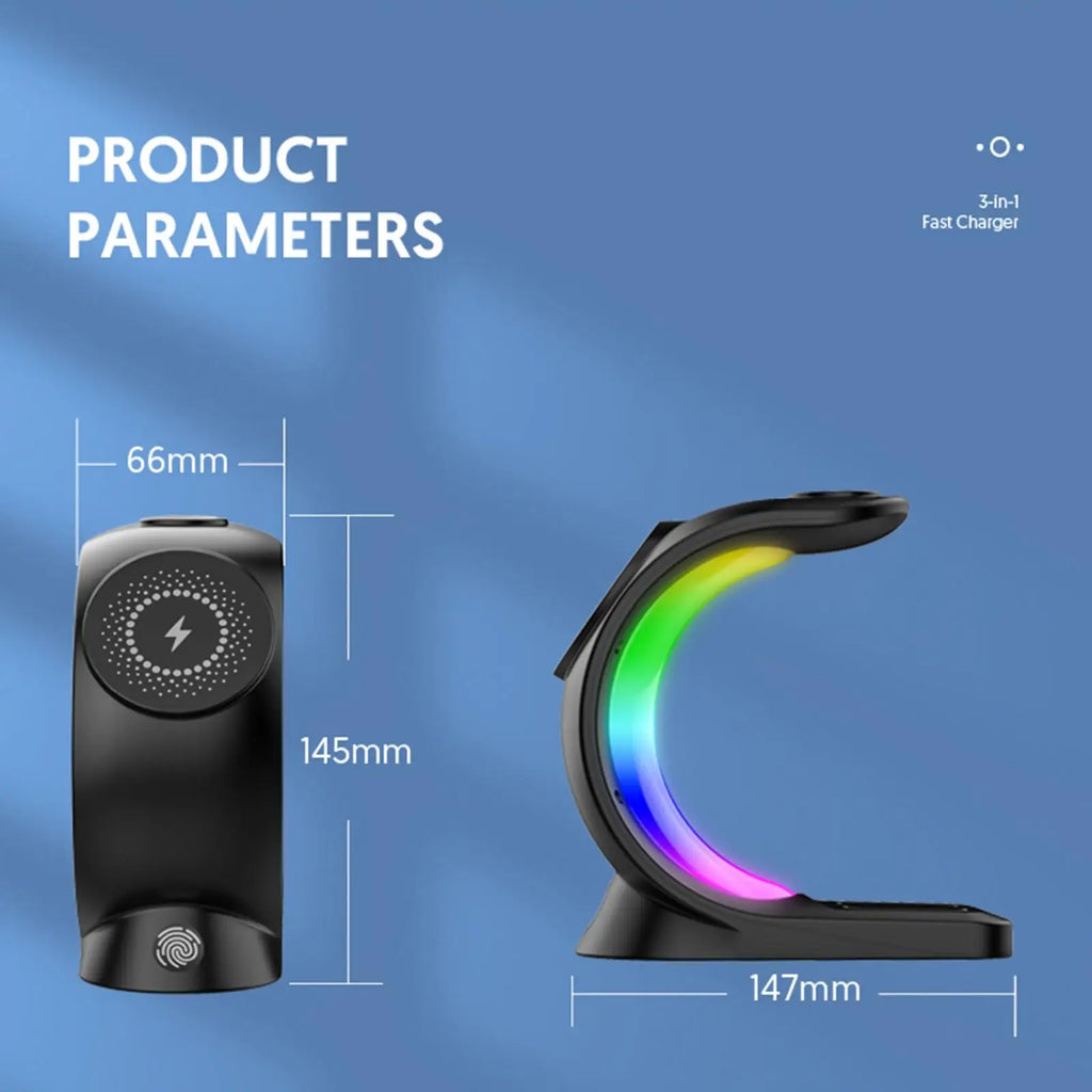 Wireless Charging Station 3 in 1 Wireless Charging Stand