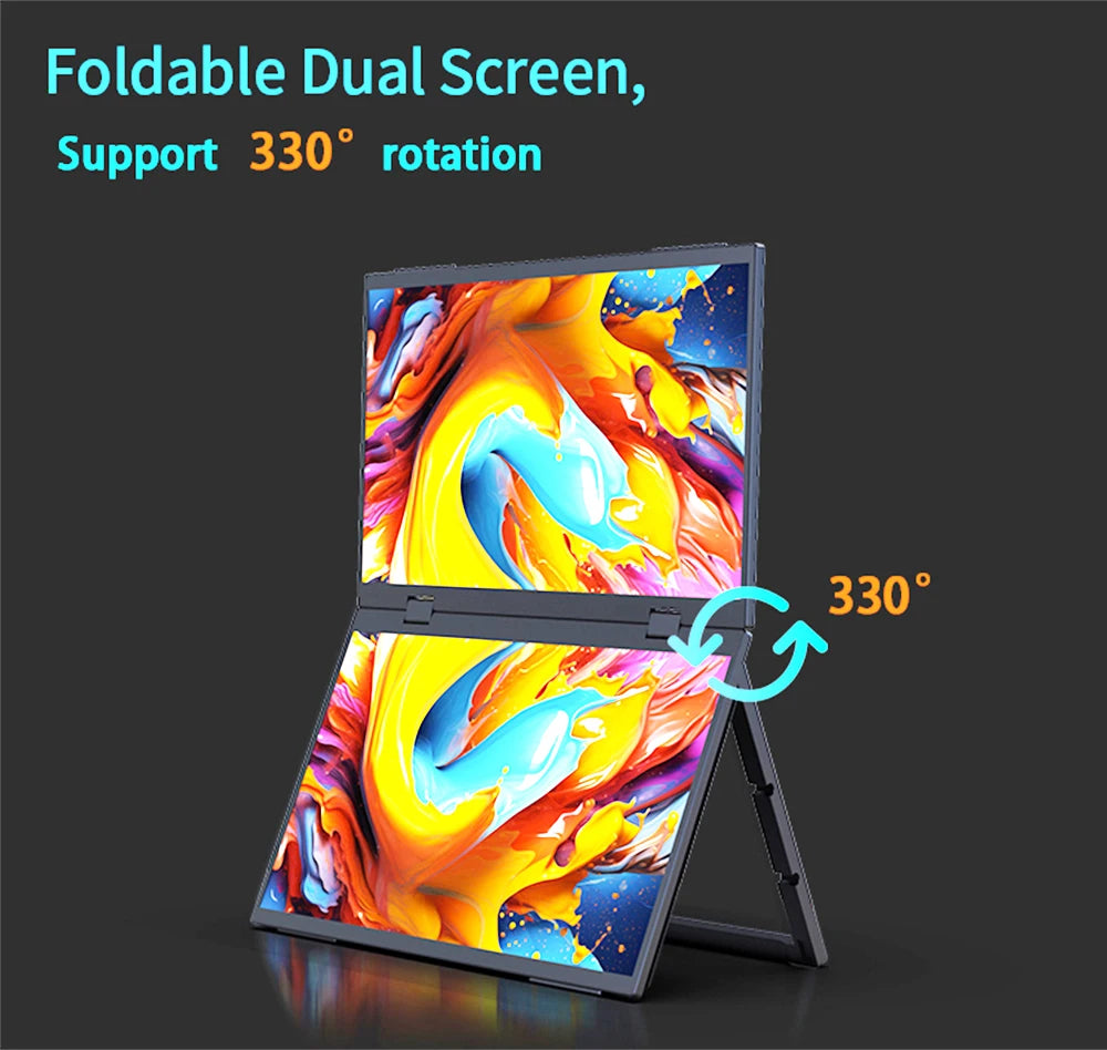 18.5" Dual Touch Portable Monitor Non touch Optional 100Hz 1080P FHD