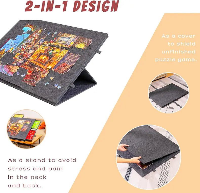 1000-1500pcs Puzzle Board with 6 Sliding Drawers