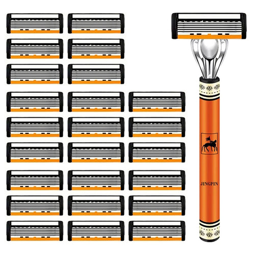 6 layer men's stainless steel Razor blade
