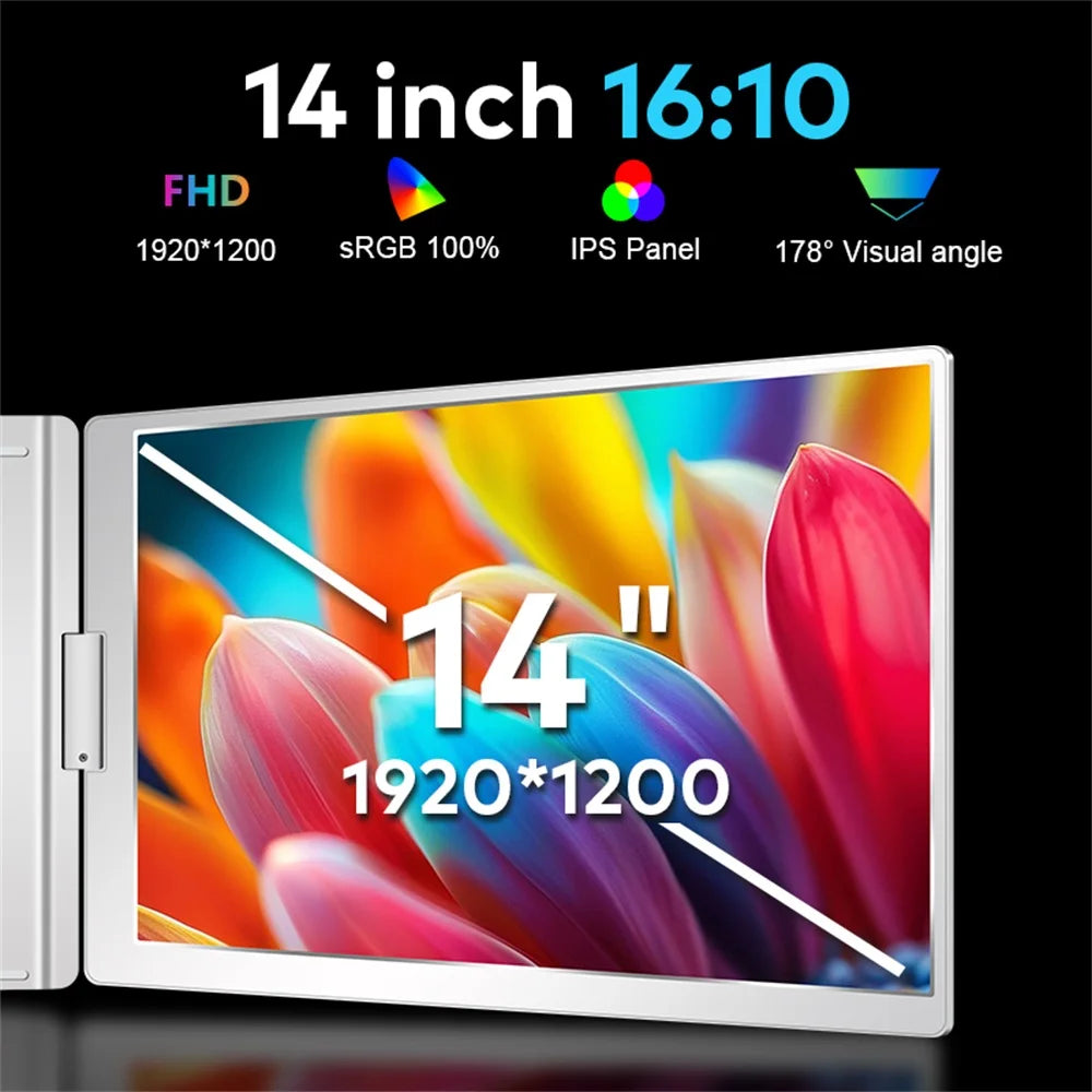 Dual Screen Display Extended Portable Monitor