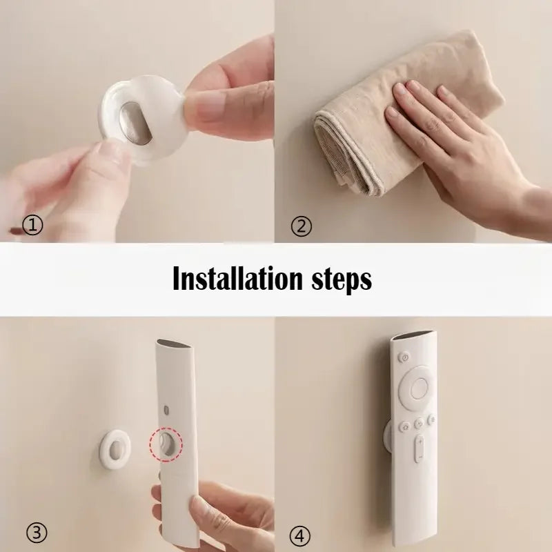 No Drill Magnetic Remote Control Wall Holder