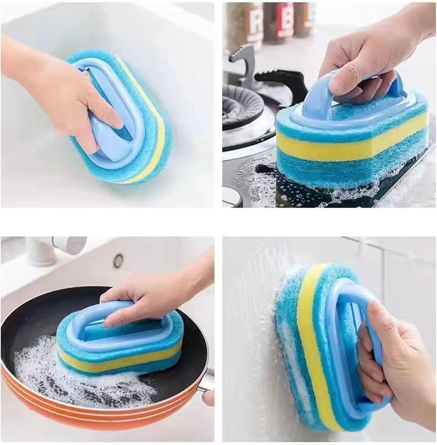 Household Cleaning Brush With Handle Dish Soap Bathroom Kitchen Tub