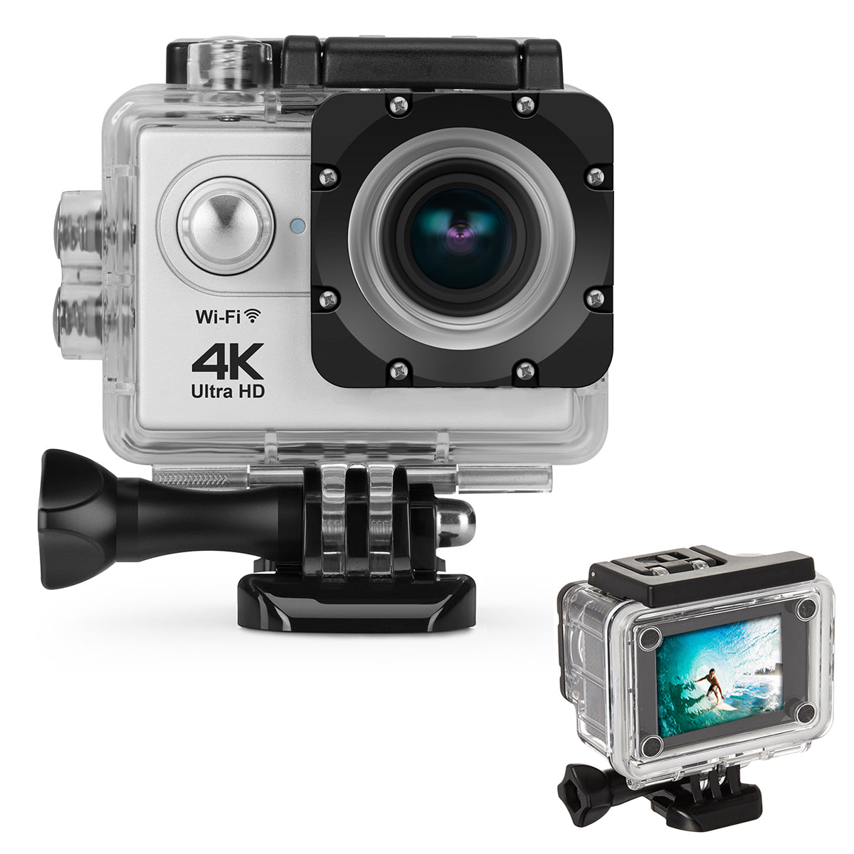 Waterproof 4K Action Camera with WiFi & Remote
