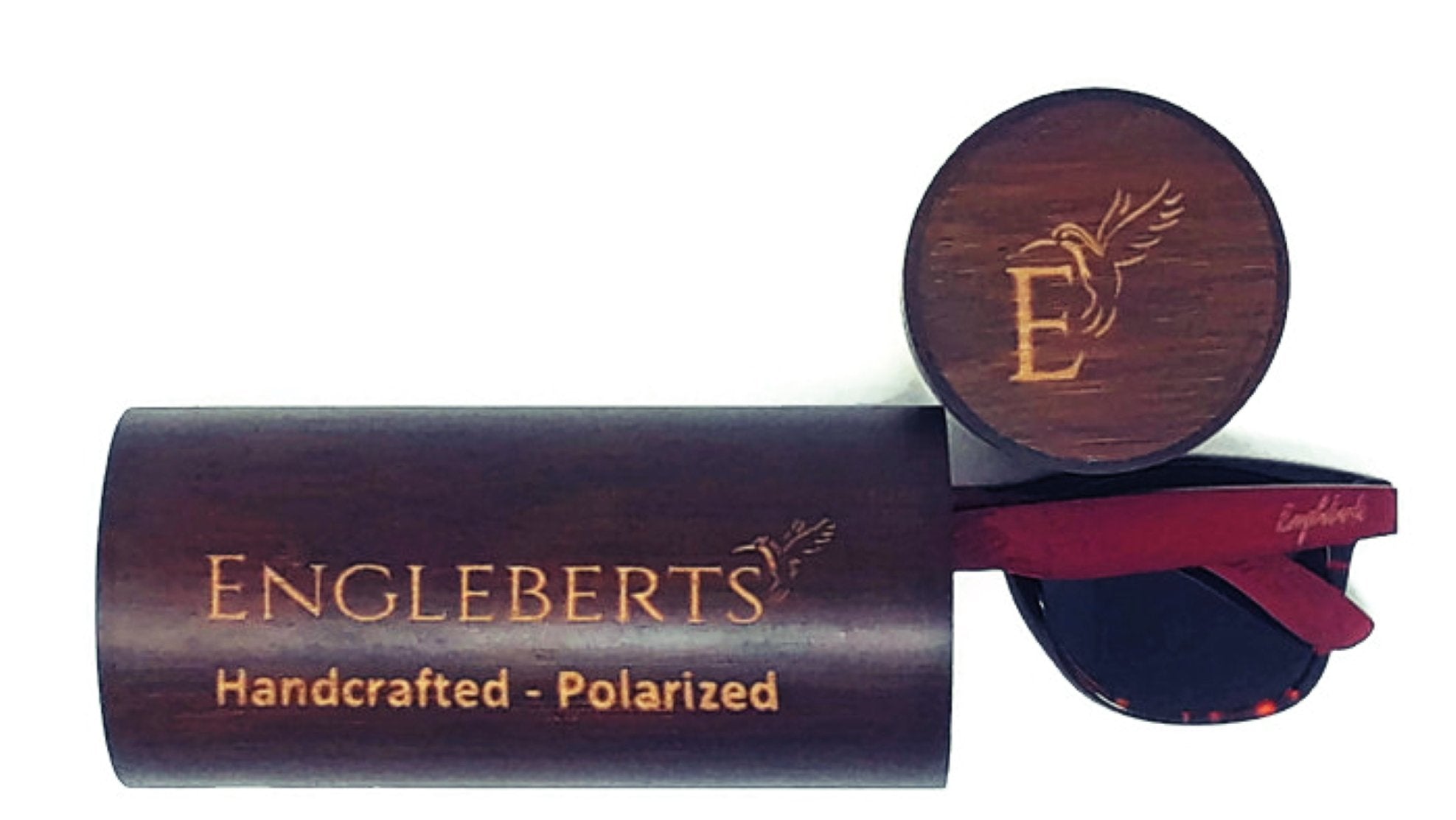 Tortoise Bamboo Wooden Sunglasses with Engraved Wood Cases