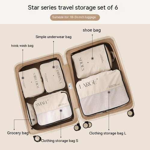 Travel Packing Organizer Set For Suitcase