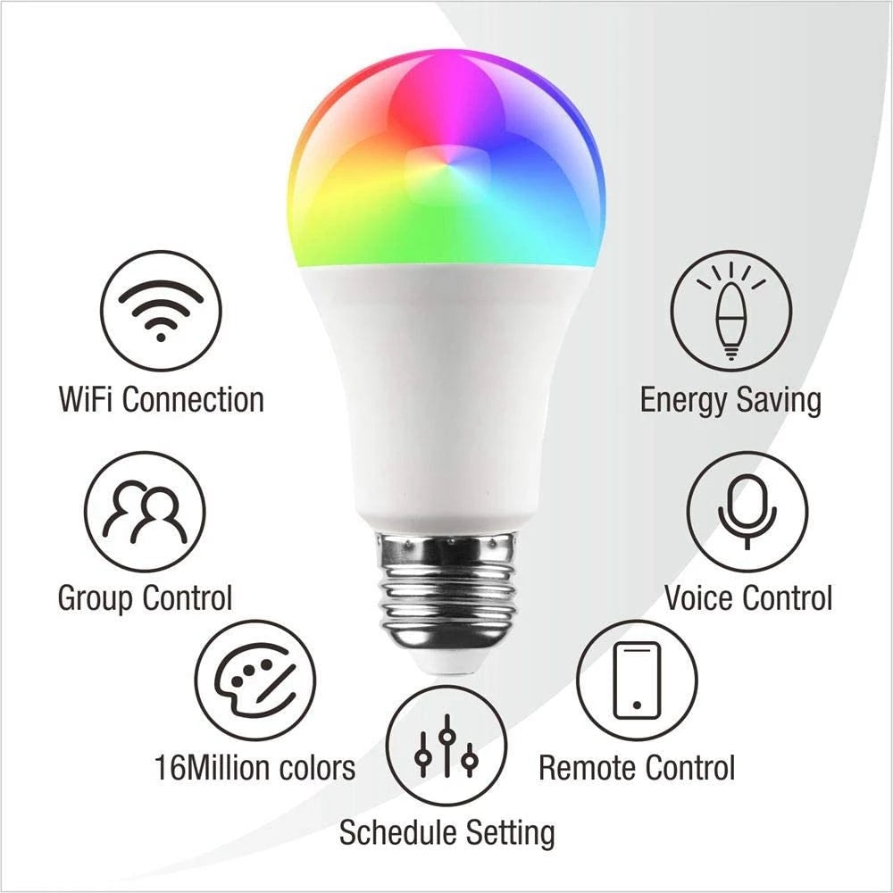 Smart WiF LEDi Light Bulb with Alexa Google Assistant