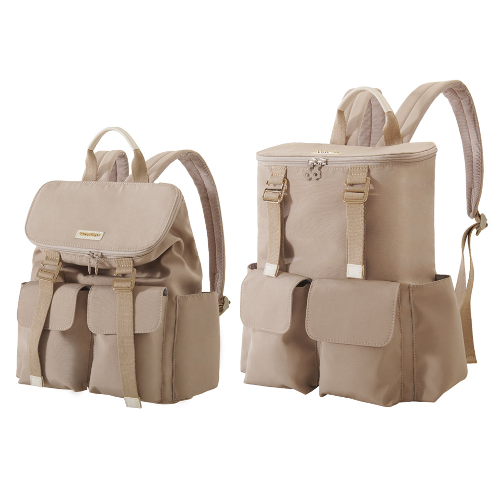 Houndstooth Faux Leather Diaper Backpack Waterproof