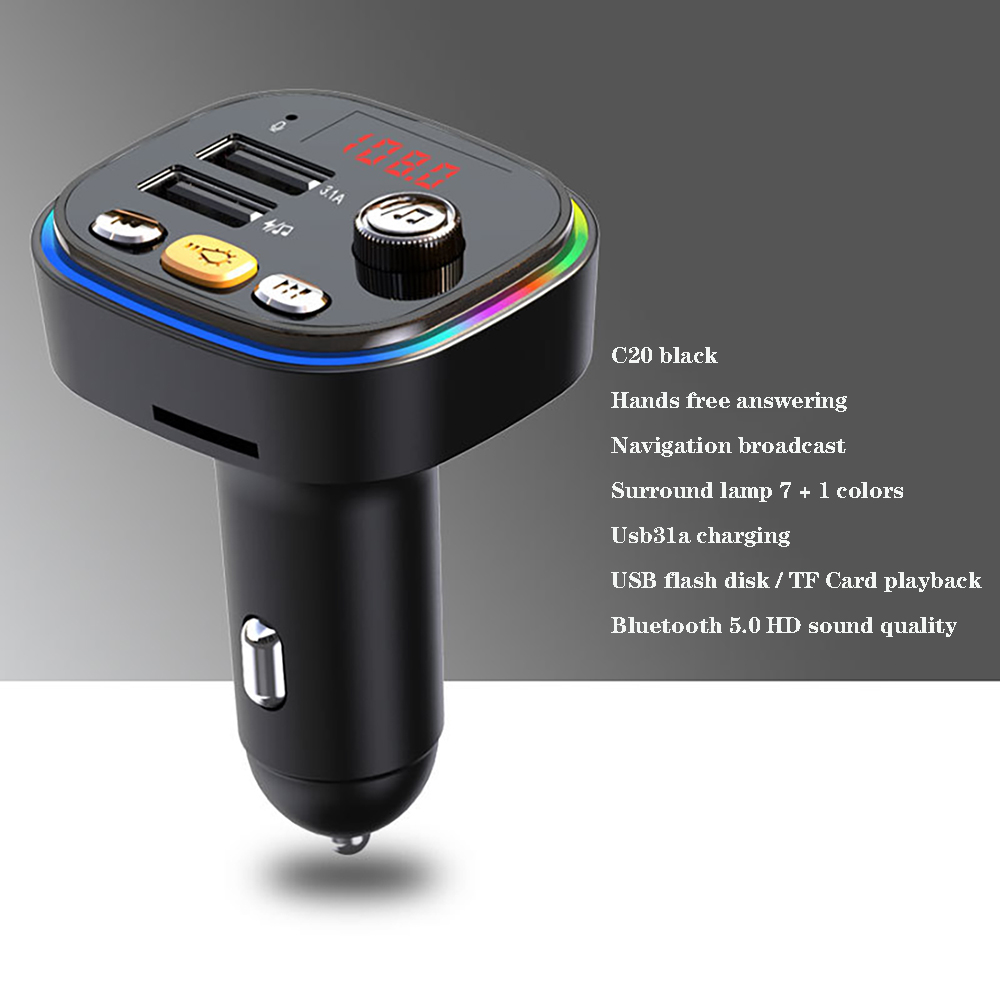 Wireless Car Bluetooth Adapters FM Transmitter