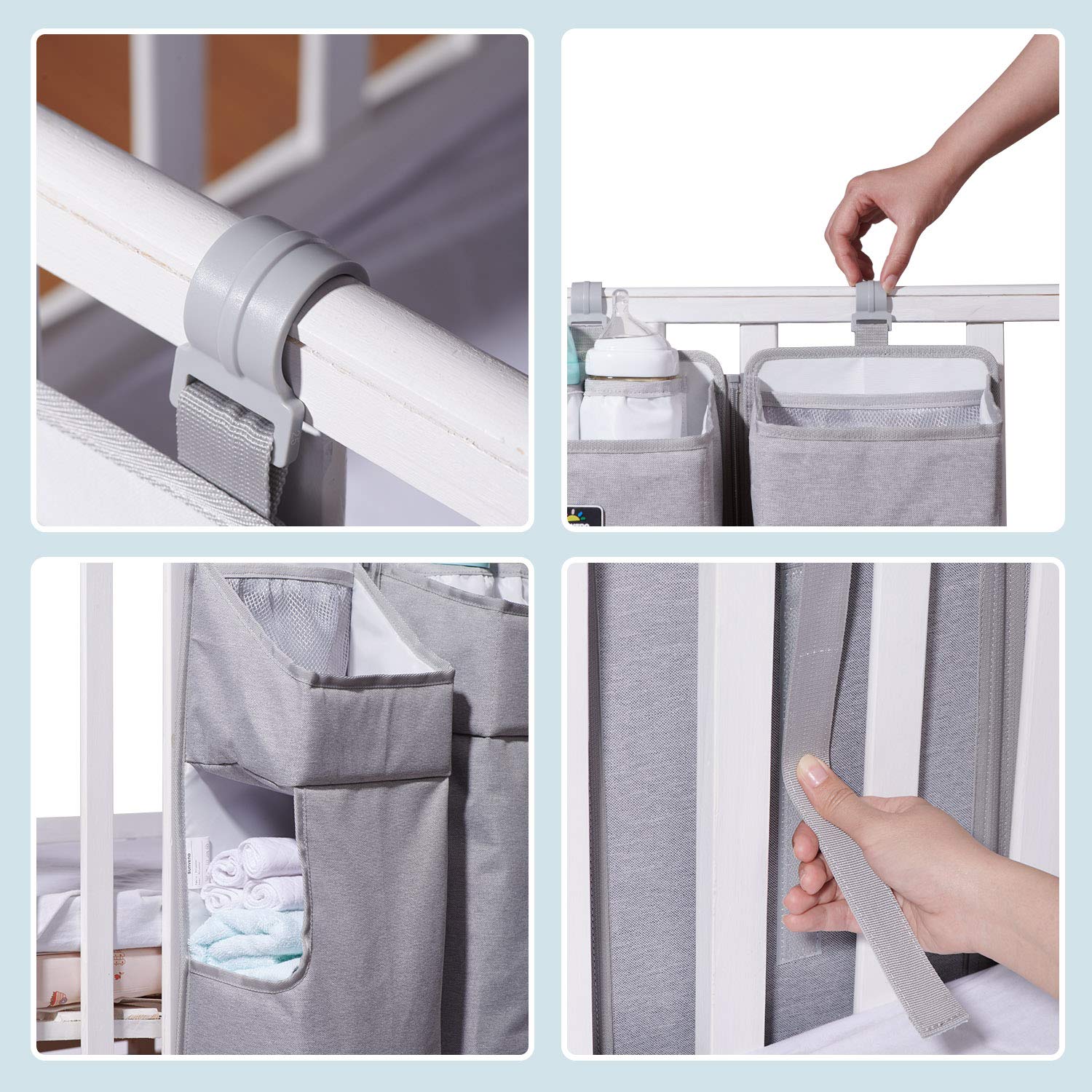 Hanging Diaper Caddy Organizer with Dividers