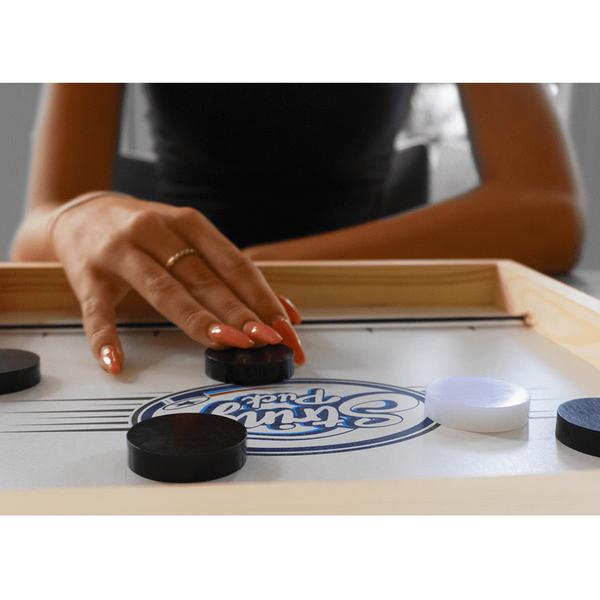 Wooden Sling Puck Tabletop Hockey Game Fast Family Board Game